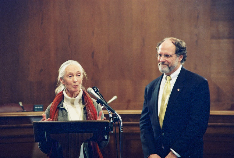 Dr. Jane Goodall, Sen . Corzine