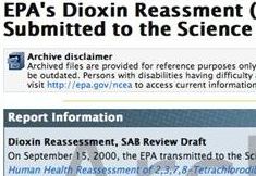 EPA Dioxin Report