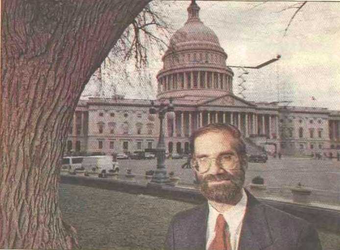 Carl Ross in front of U.S. Capitol
